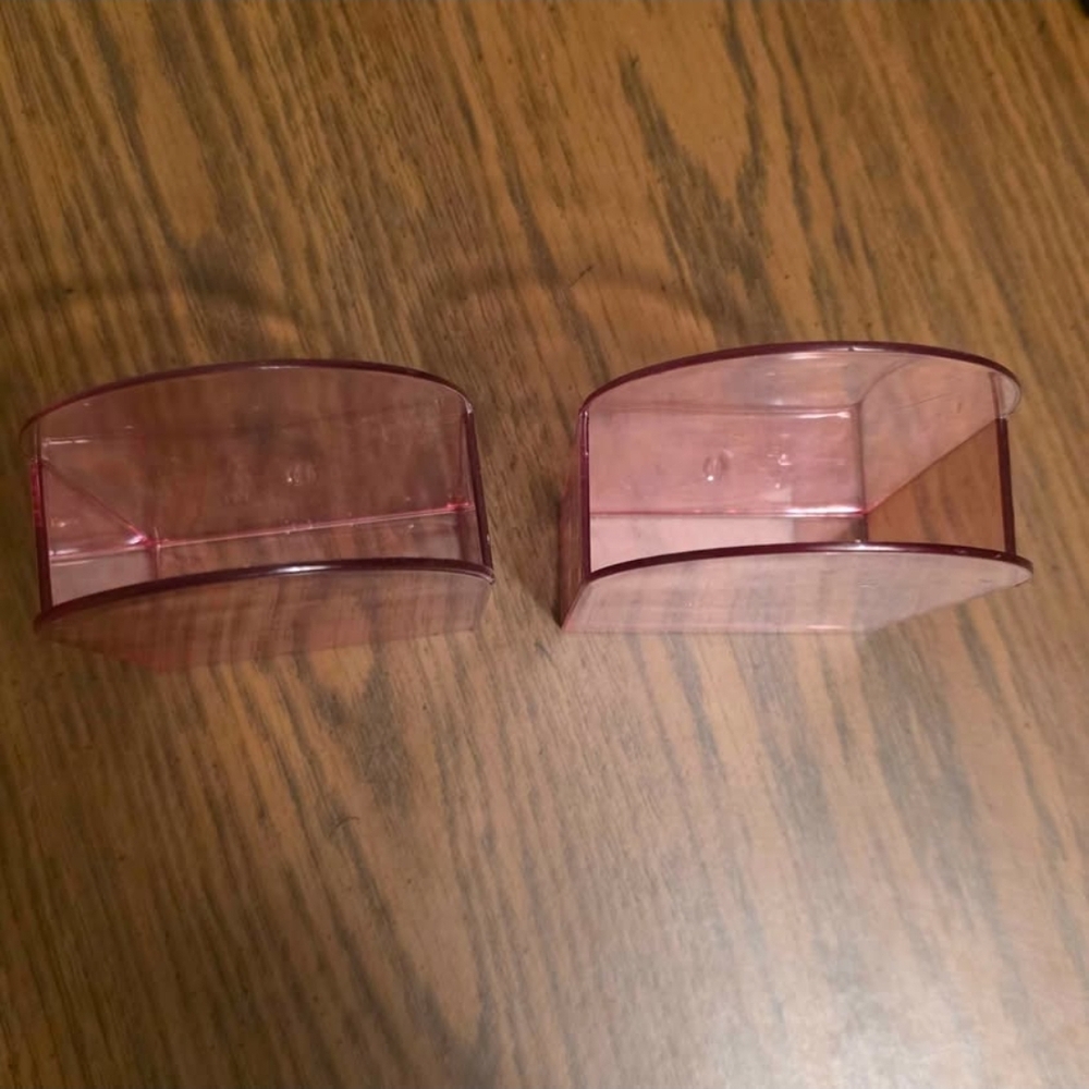 Red Acrylic Bookends‎ - Picture 2 of 2